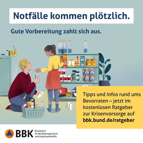 Infografik zum Ratgeber zur Krisenvorsorge