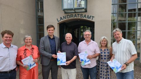 v.l.n.r.: Stefan Basel, Claudia Brackmeyer, Zeno Danner, Harry Fuchs, Norbert Eckert, Barbara Hanke-Hassel, Reinhard Zedler