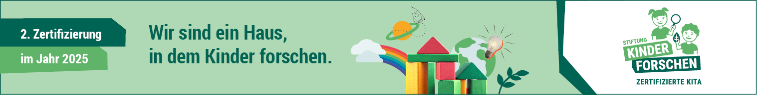 Zertifizierungsbanner Kinder Forschen
