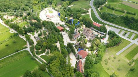 Blick über das Gelände des Erlebnisparks